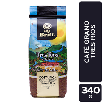 CAFE GRANO GOURMET TUESTE MEDIO TRES RIOS BRITT paquete 340 g