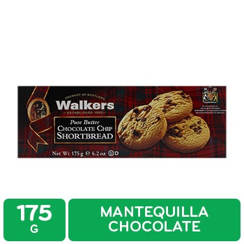 GALLETA DULCE MANTEQUILLA CHOCOLATE WALKERS caja 175 g