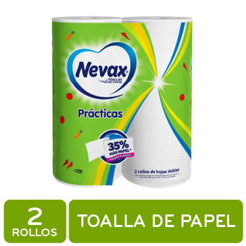 TOALLA DE COCINA REUTILIZABLE PRACTICAS 2U 100H NEVAX paquete 453 g