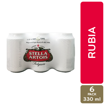 Cerveza Importada Belgica Pack Stella Artois Paquete 1980 Ml