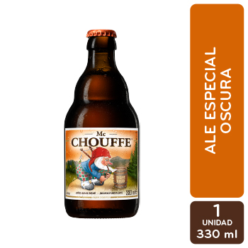 Cerveza Artesanal Oscura Belgica Mc Chouffe Botella 330 Ml