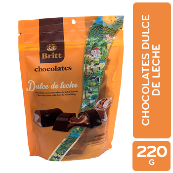 Chocolate Oscuro Dulce De Leche Britt Paquete 220 G