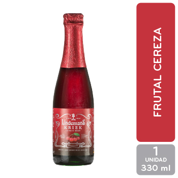 Cerveza Importada Cereza Belgica Lindemans Botella 250 Ml