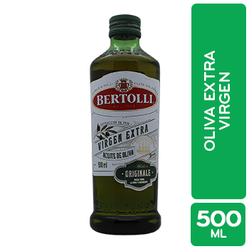 ACEITE OLIVA EXTRA VIRGEN BERTOLLI botella 500 mL
