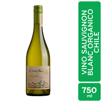 Vino Blanco Chile Sauvignon Organico Cono Sur Botella 750 Ml