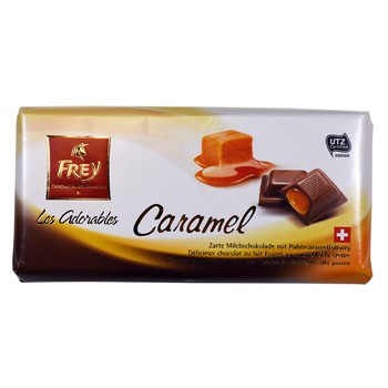 CHOCOLATE RELLENO CARAMELO FREY paquete 100 g
