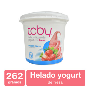 HELADO YOGURT FRESA TCBY envase 262 g