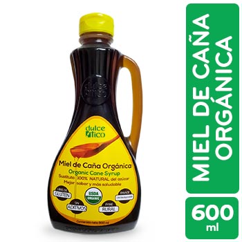 MIEL CANA ORGANICA DULCETICO botella 600 mL