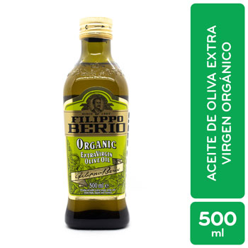 ACEITE OLIVA EXTRA VIRGEN ORGANICO FILIPO BERIO botella 500 mL