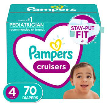 PAÑAL DESECHABLE T-4 UNISEX PAMPERS CRUISERS caja 70 Unid
