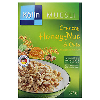 Cereal Multicereal Avena Nueces Miel Kolln Caja 375 G
