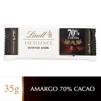 Chocolate Negro 70% Lindt Paquete 35 G
