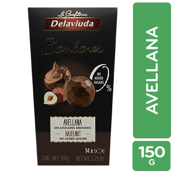 CHOCOLATE AVELLANA SIN AZUCAR DELAVIUDA caja 150 g