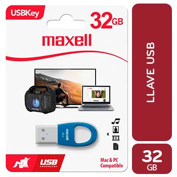 ALMACENAMIENTO MEMORIA USB AZUL 32 GB MAXELL Unidad