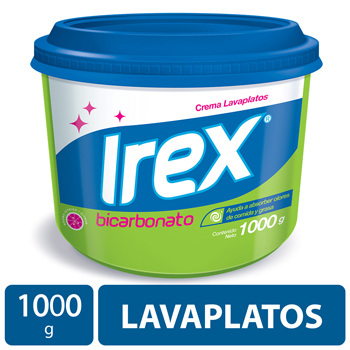 LAVAPLATOS CREMA BICARBONATO IREX envase 1000 g
