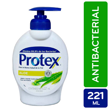 Jabon Liquido Manos Antibacterial Aloe Protex Envase 221 Ml