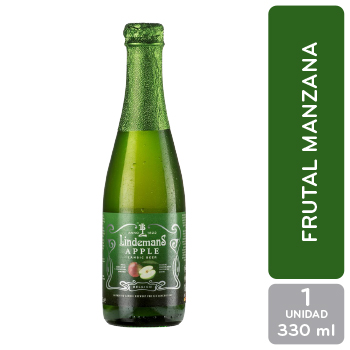 Cerveza Importada Manzana Belgica Lindemans Botella 250 Ml