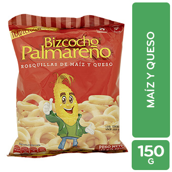 Bizcochos Maiz Queso Palmareño Paquete 175 G