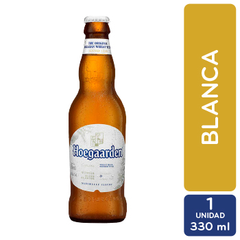 Cerveza Importada Blanca Belgica Hoegaarden Botella 330 Ml