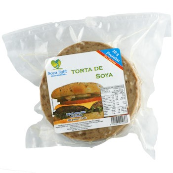 TORTA SOYA HAMBURGUESA VEGETARIANO SOYALIGHT paquete 300 g